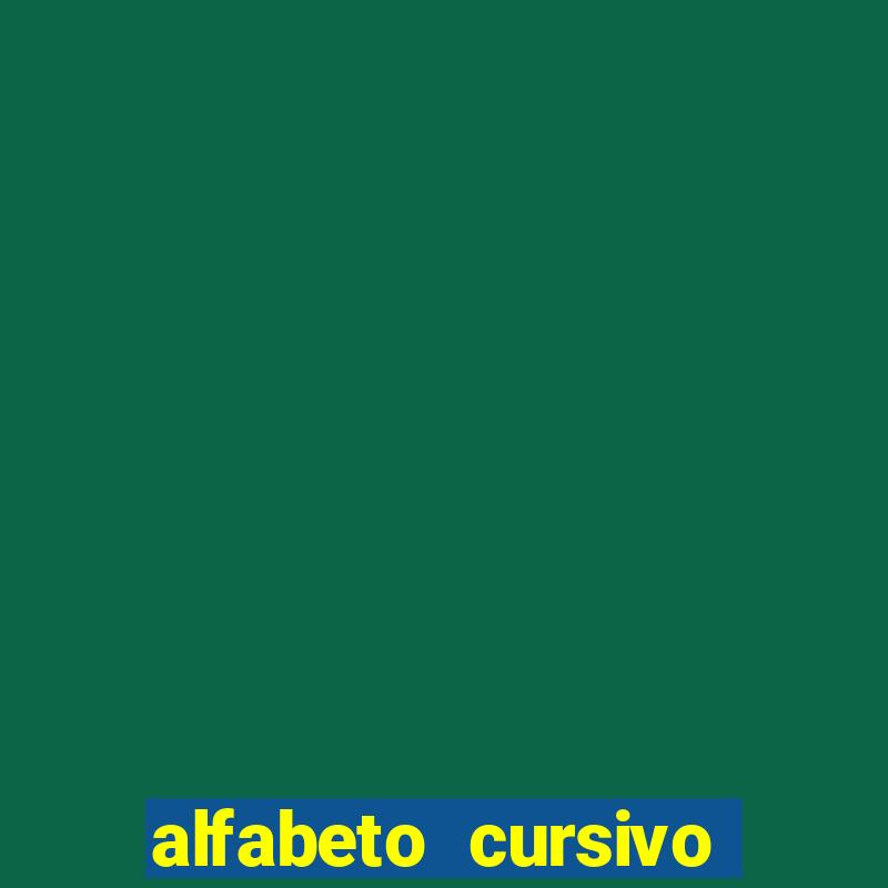 alfabeto cursivo pontilhado para imprimir pdf